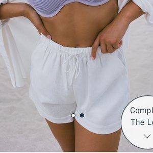 Abercrombie & Fitch linen blend shorts